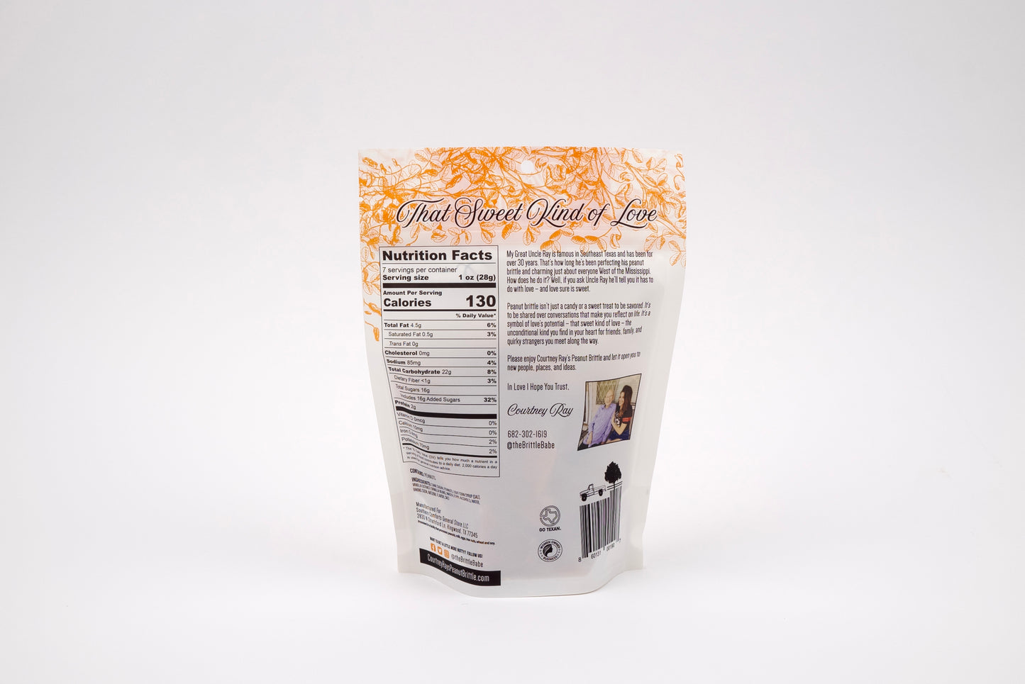 Courtney Ray's Peanut Brittle - 7oz Bag