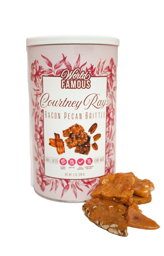Courtney Rays Bacon Pecan Brittle  - 12 oz Canister