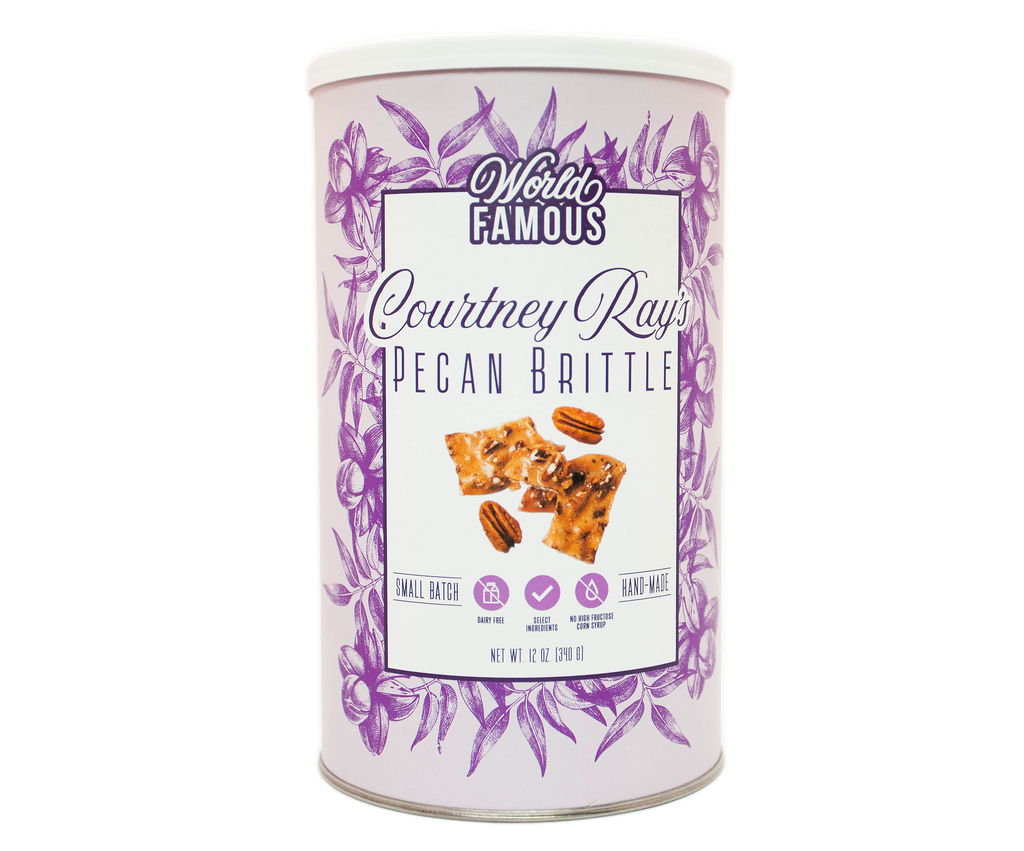 Courtney Rays Pecan Brittle  - 12 oz Canister