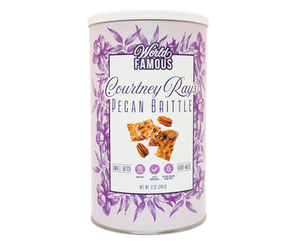 Courtney Rays Pecan Brittle  - 12 oz Canister