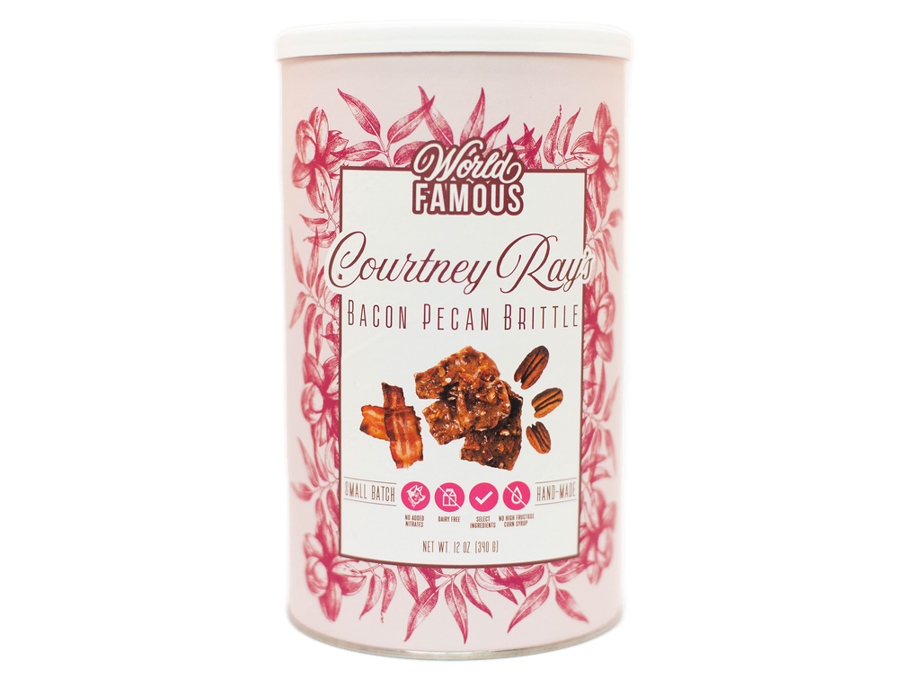 Courtney Rays Bacon Pecan Brittle  - 12 oz Canister