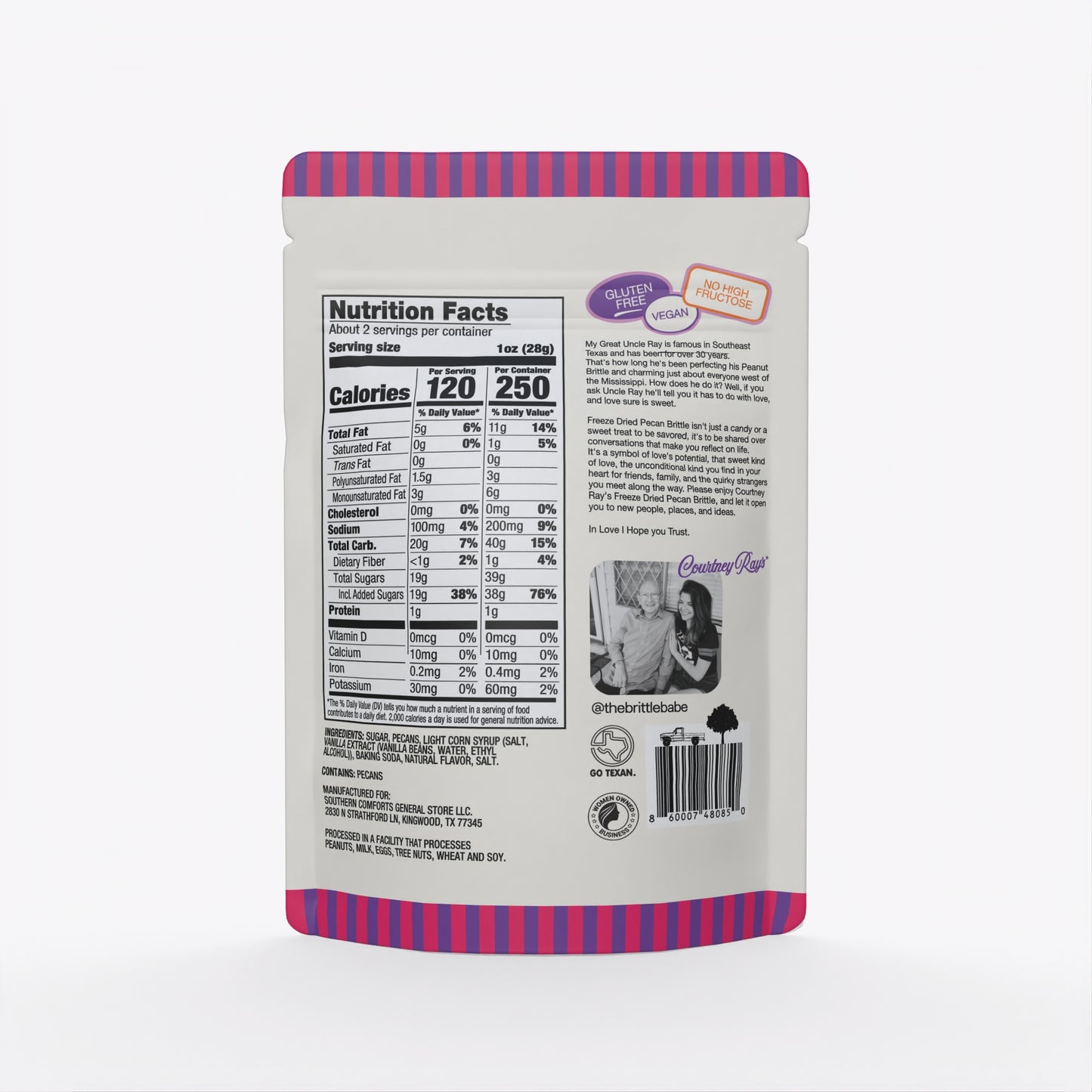 Freeze Dried Candy - Pecan Brittle