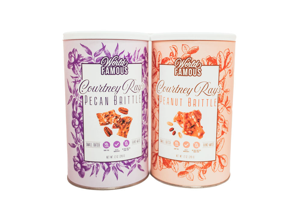 2 Pack Bundle: Courtney Ray's Peanut Brittle & Pecan Brittle