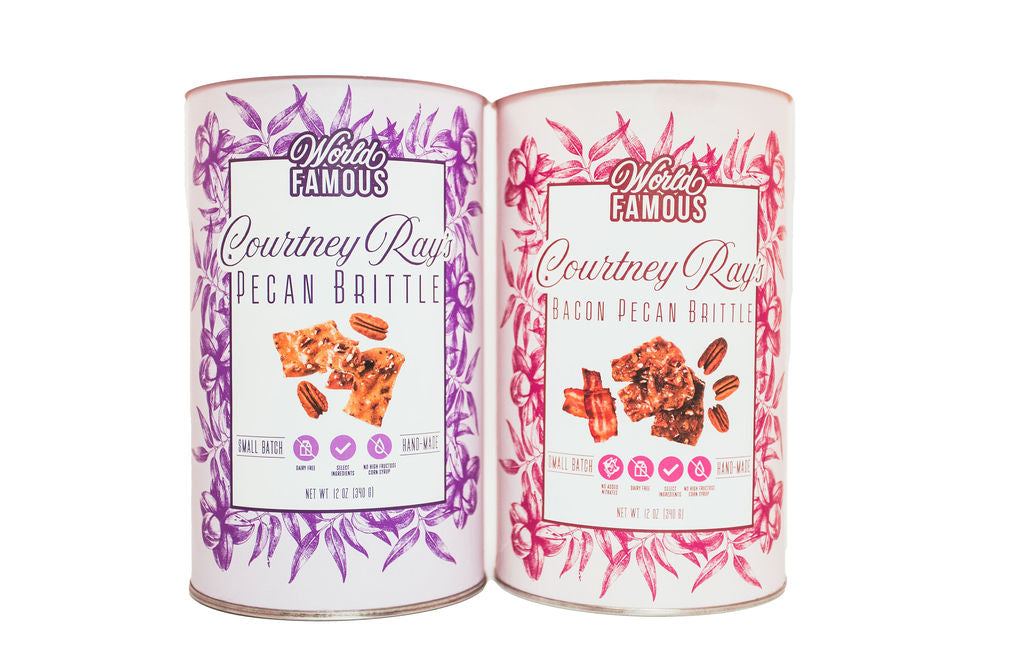 2 Pack Bundle: Courtney Ray's Pecan Brittle & Bacon Pecan Brittle